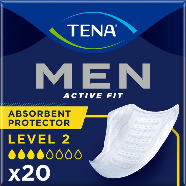 Урологічні прокладки для чоловіків Tena Men Active Fit Level 2 20 шт (7322541493237)